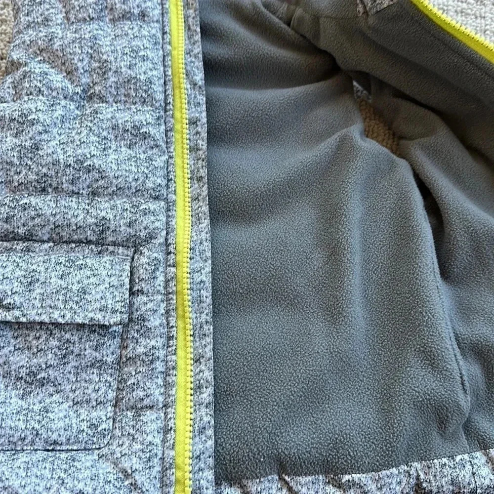 Little Me hooded puffer vest size 2T fleece lined full zip Excellent preloved